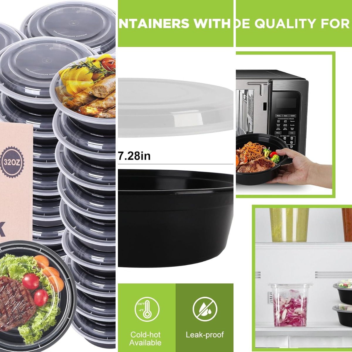 Meal Prep Container - Contenants pour préparation de repas avec