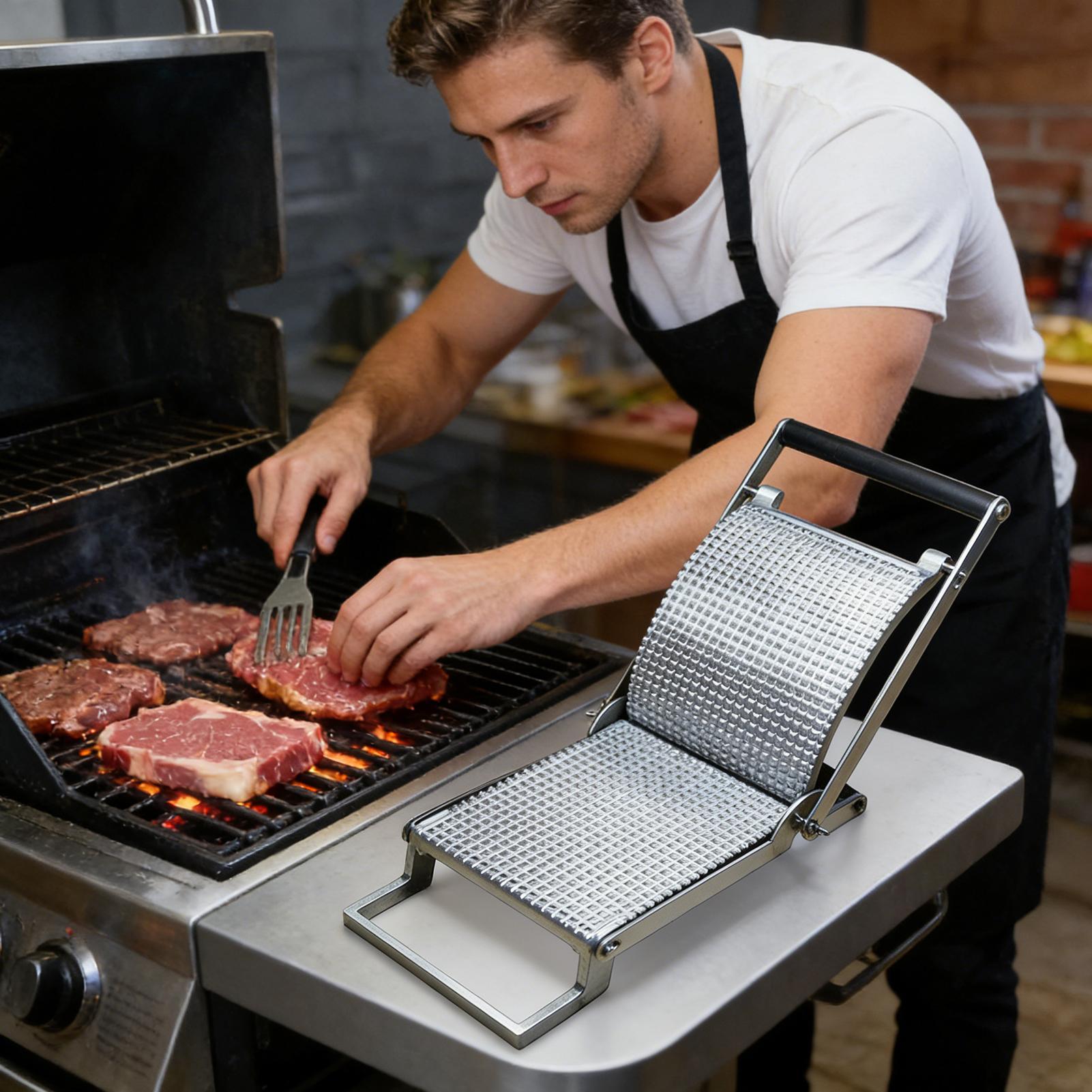 Meal Prep Pork - Attendrisseur de viande manuel en acier