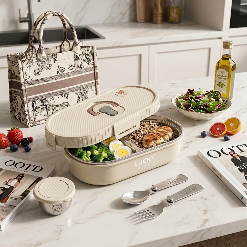 Meal Prep Box - Boîte à lunch bento en acier