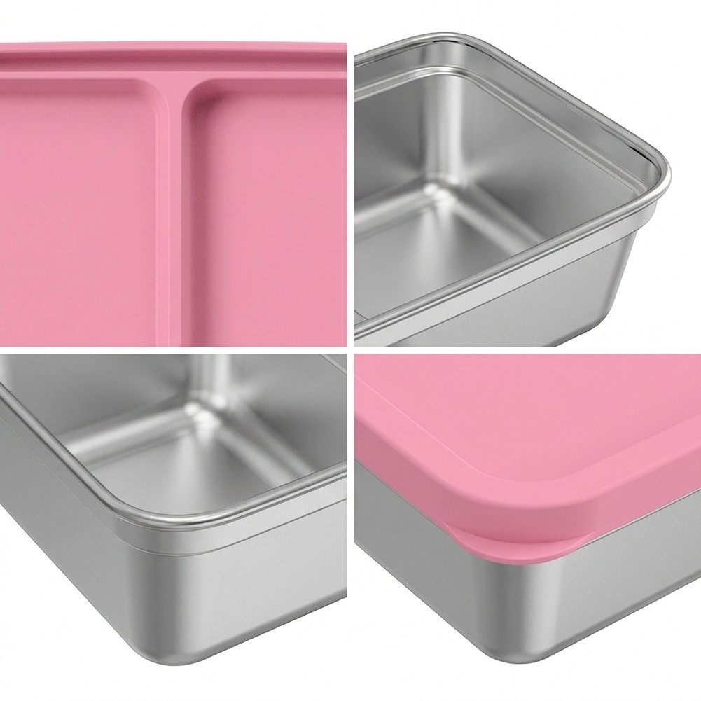 Meal Prep Snacks For Toddlers - Boîte à goûter empilable en acier