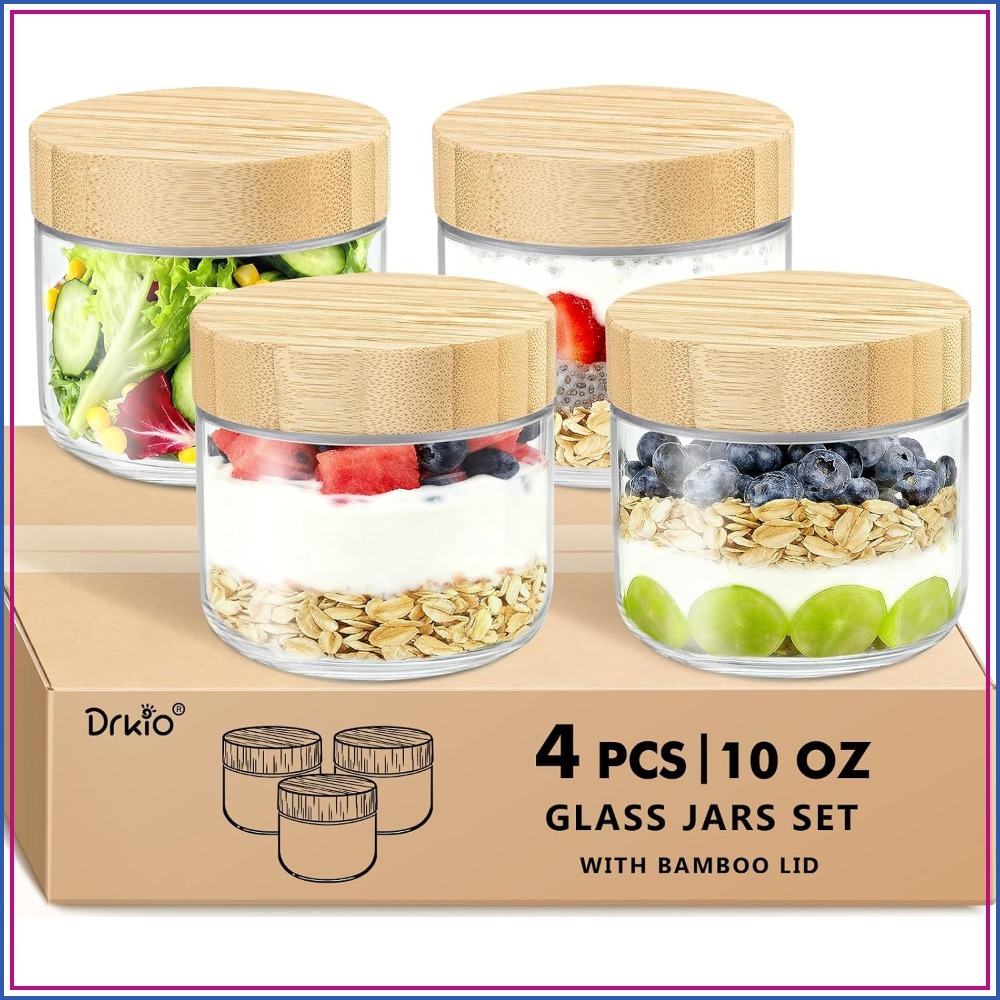 Meal Prep Overnight Oats - Contenants pour Overnight Oats de 10