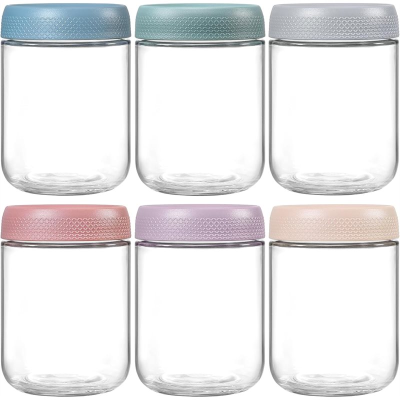 Meal Prep Overnight Oats - AB34-6Pcs Contenants pour Overnight Oats de