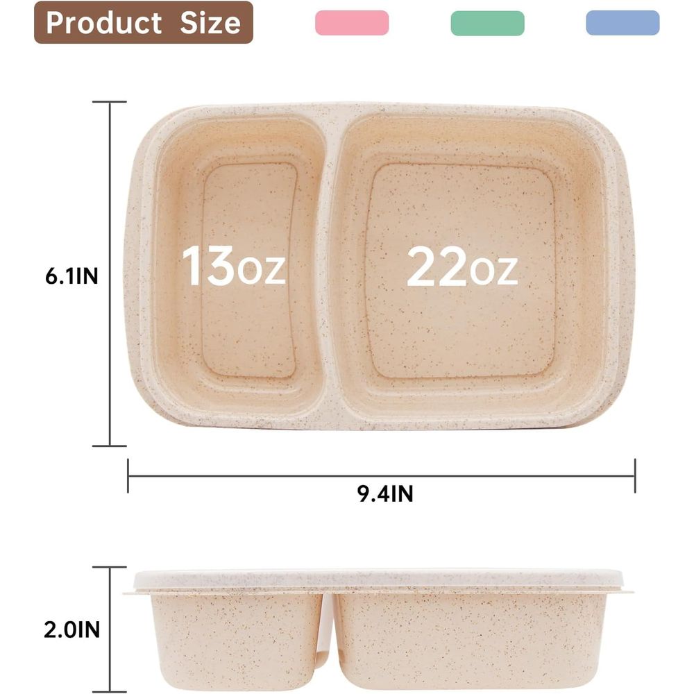 Lot de 4 boîtes à bento, conte - Meal Prep Box avis et prix