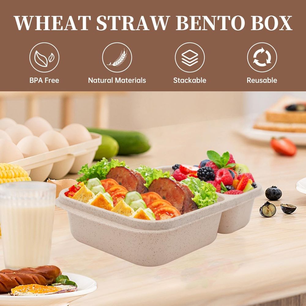 Lot de 4 boîtes à bento, conte - Meal Prep Box avis et prix