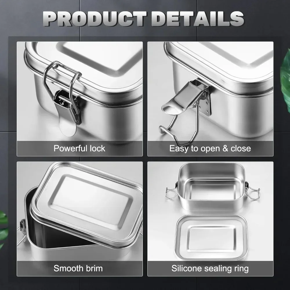 Boîte à déjeuner en acier inox - Meal Prep Box avis et prix
