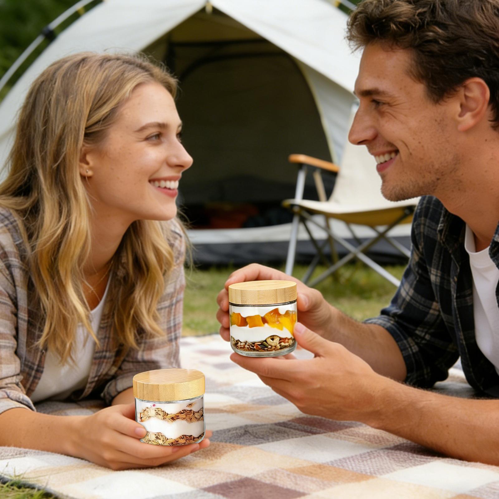 Bocaux en verre à large ouvert - Meal Prep Overnight Oats avis et prix