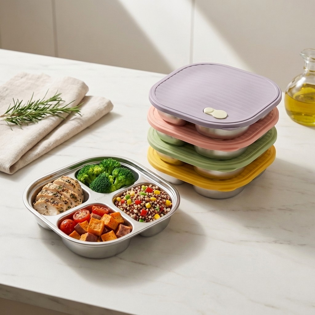 Boîte à bento en acier inoxyda - Meal Prep Diet avis et prix