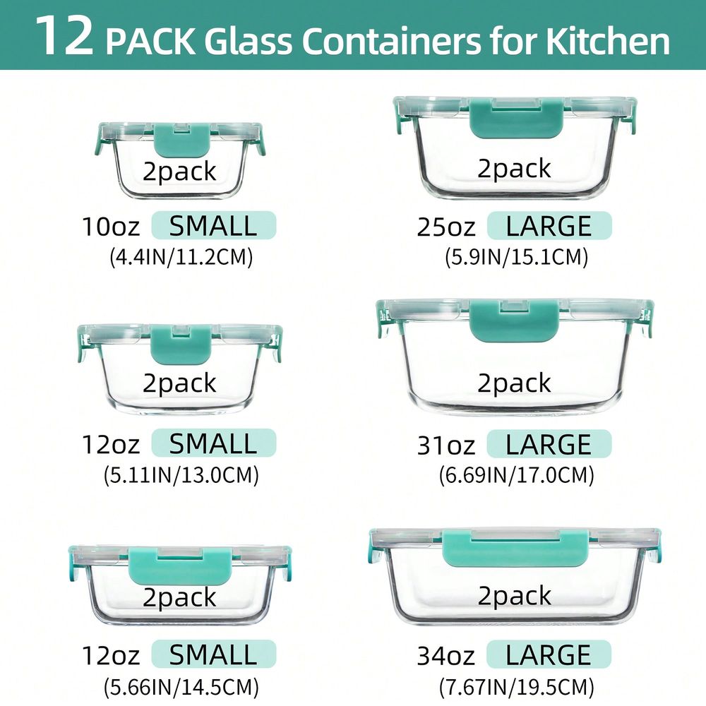Ensemble de 24 contenants de s - Meal Prep Glass Containers With Lids avis et prix