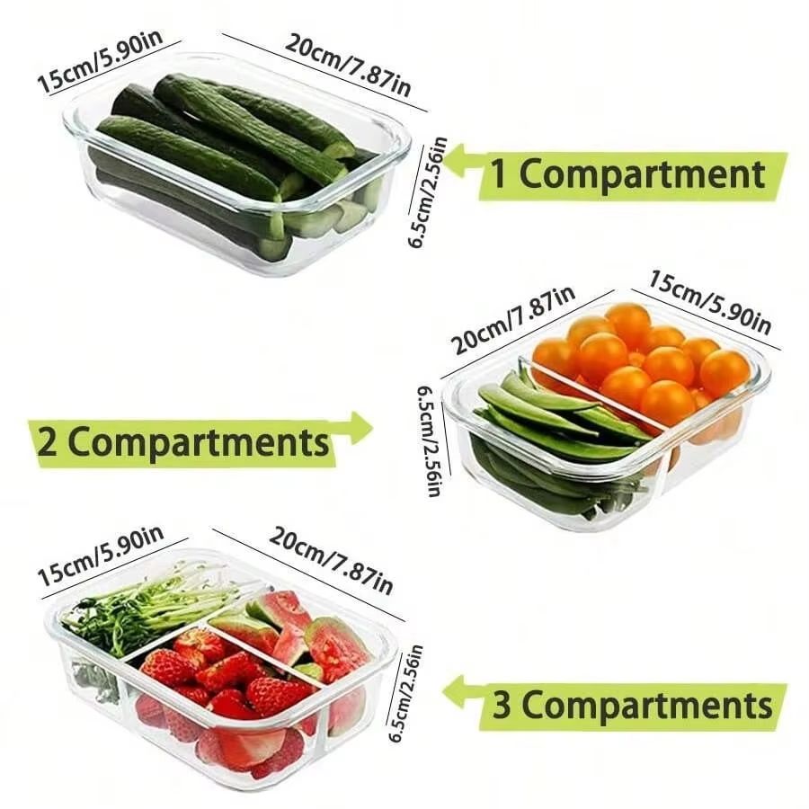 Récipient de stockage alimenta - Meal Prep Glass Containers With Lids avis et prix
