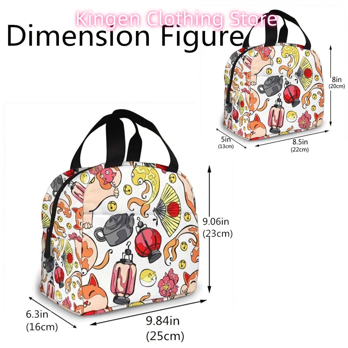 Sac à déjeuner isolé avec moti - Meal Prep Japanese avis et prix