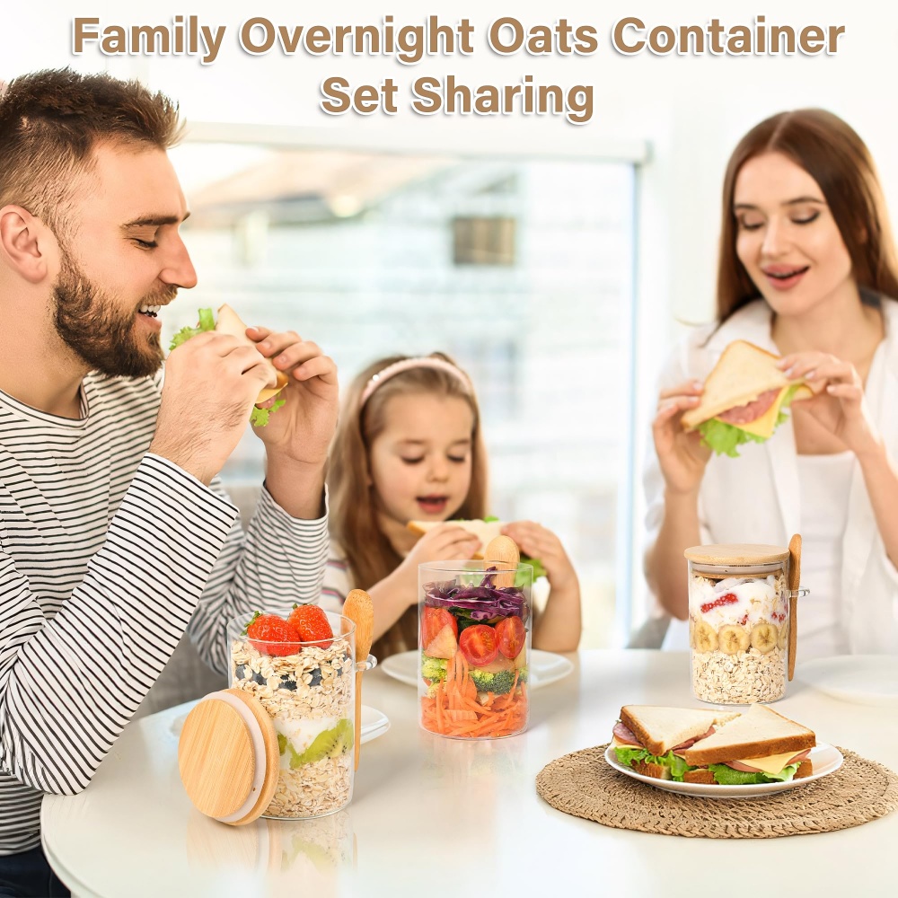 1/2/3/4 pots en verre hermétiq - Meal Prep Overnight Oats avis et prix