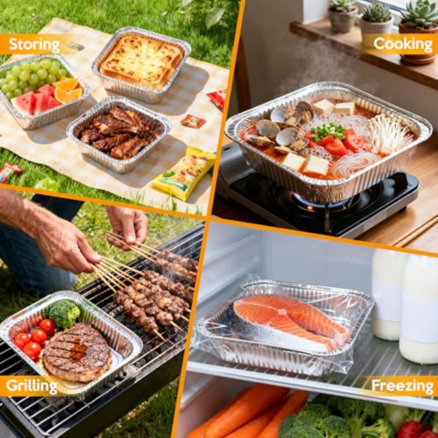 Barquettes en aluminium jetabl - Meal Prep Container avis et prix