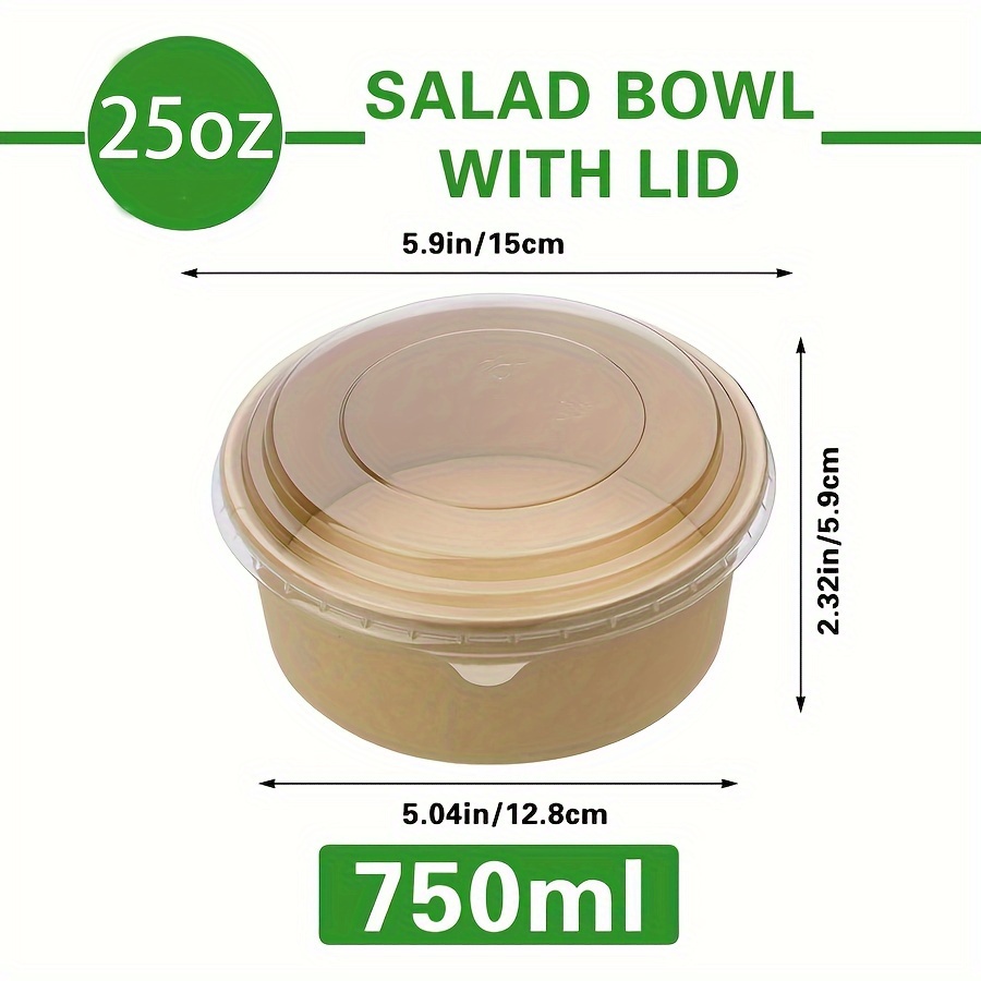 Bols en papier avec couvercles - Meal Prep Box avis et prix