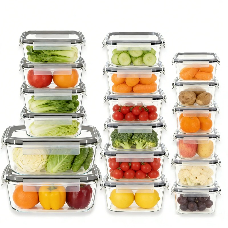 Ensemble de 18 récipients de c - Meal Prep Glass Containers With Lids avis et prix