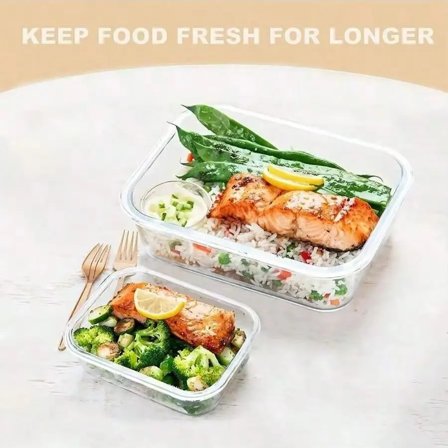 Conteneur de stockage alimenta - Meal Prep Glass Containers With Lids avis et prix