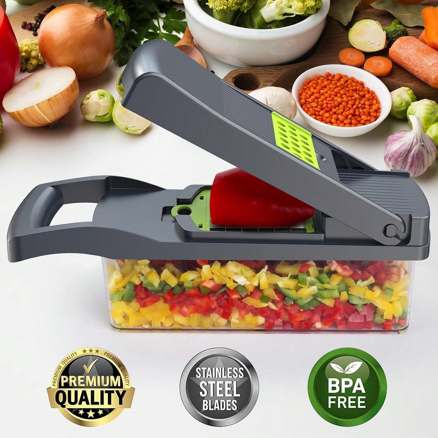 Hachoir à légumes multifonctio - Mandoline Slicer Guard avis et prix